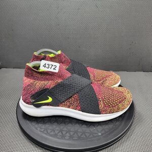 Womens Sz 8 Black & Purple Nike Free RN Motion Flyknit 2017 Athletic Sjoes